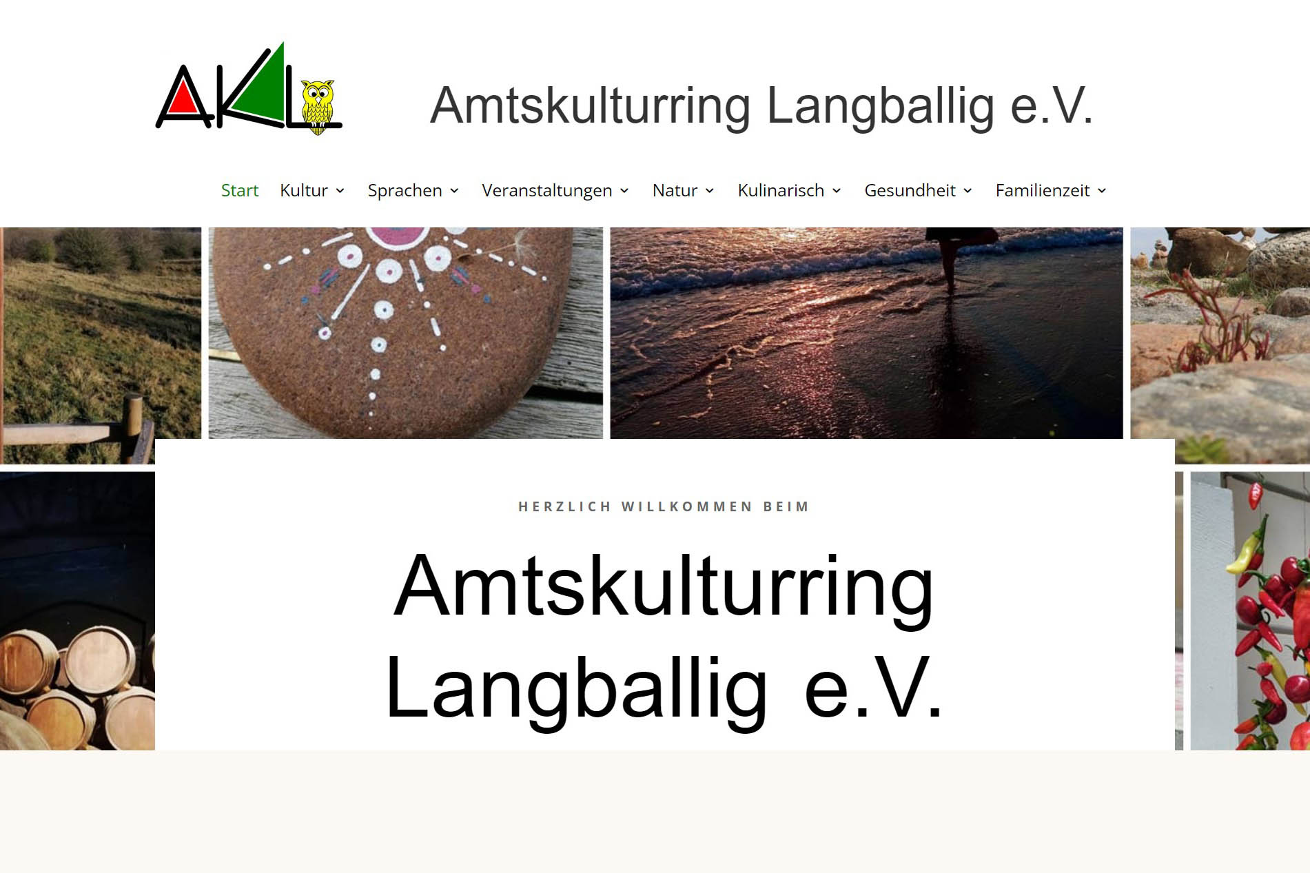 Website des Amtskulturring Langballig e.V.