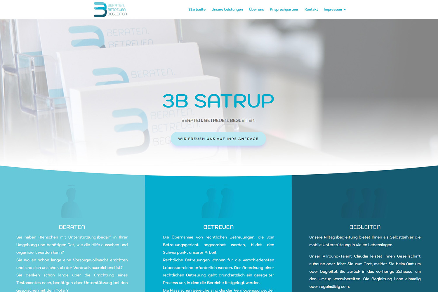Website von 3B Satrup