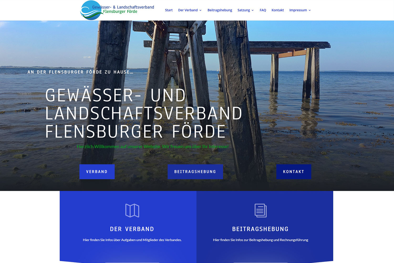 Screenshot der Glas-Franzen-Website
